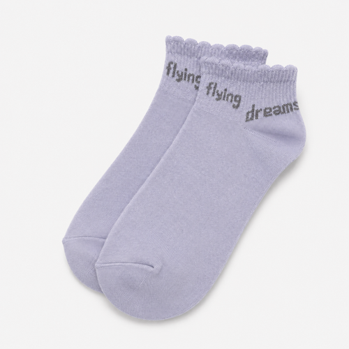 جوراب مچی یاسی زنانه با نوشته Flying Dreams