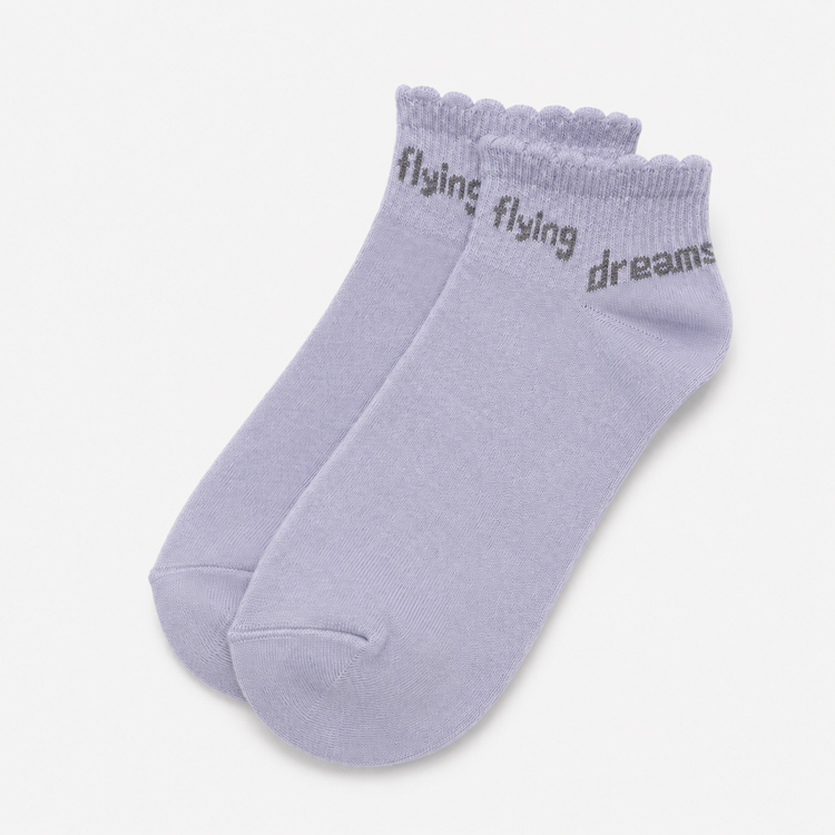 جوراب مچی یاسی زنانه با نوشته Flying Dreams