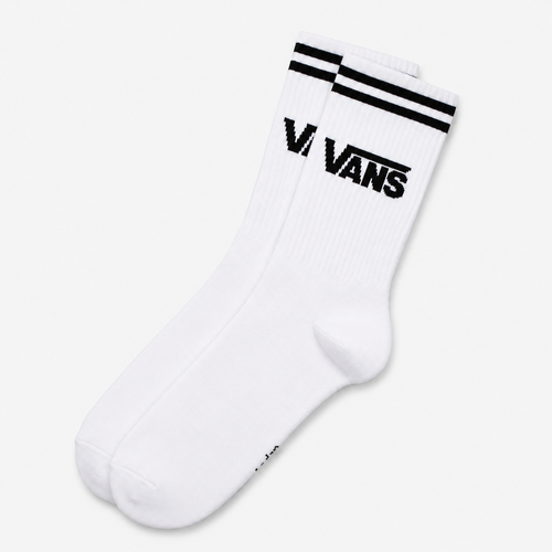 جوراب ساقدار سفید با لوگوی VANS و نوار مشکی